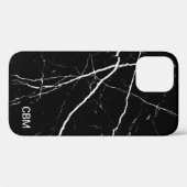 Zwarte Marmer Case-Mate iPhone Case (Achterkant (horizontaal))