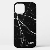 Zwarte Marmer Case-Mate iPhone Case (Achterkant)