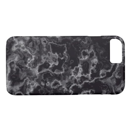 Zwarte marmer Case-Mate iPhone case (Achterkant (Horizontaal))
