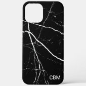 Zwarte marmer Case-Mate iPhone case (Achterkant)