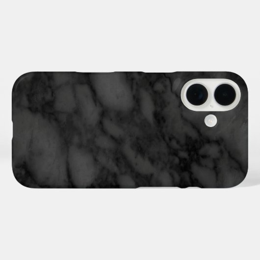 Zwarte marmer Case-Mate iPhone case (Achterkant (horizontaal))