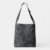 Zwarte marmer crossbody tas (Achterkant)