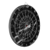 Zwarte marmer dartbord (Voorkant Links)