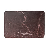 Zwarte marmer en glitter badmat (Voorkant)