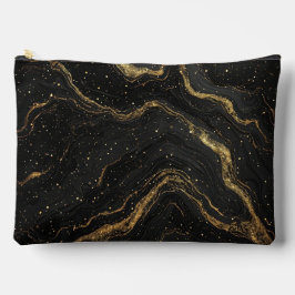 Zwarte Marmer Gouden Aders Luxe Abstract Etui