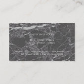 Zwarte marmer | Het mengen van Bowl-ingrediënten Visitekaartje (Achterkant)