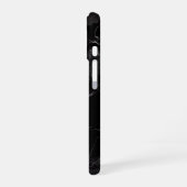 Zwarte marmer iPhone 16 hoesje (Linkerkant)