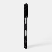 Zwarte marmer iPhone 16 hoesje (Rechterkant)