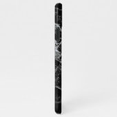 Zwarte marmer iPhone hoesje (Rechterkant)