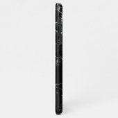 Zwarte marmer iPhone hoesje (Linkerkant)