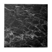 Zwarte marmer keramische Tegel Tegeltje (Voorkant)