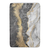 Zwarte marmer met Gold  Badmat (Voorkant Verticaal)