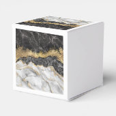 Zwarte marmer met Gold  Bedankdoosjes (Achterkant)