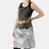 Zwarte marmer met Gold  Schort (Insitu)