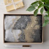 Zwarte marmer met Gold  Tissuepapier (Geschenk)