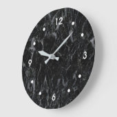 Zwarte marmer met grijze witte cijfers voor Afbeel Grote Klok (Hoek)