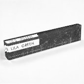 Zwarte Marmer Modern Aangepaste Naam Naambordje