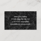 Zwarte marmer | Monogram Visitekaartje (Achterkant)