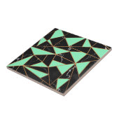 Zwarte marmer-mozaïek tegeltje (Zijkant)