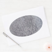 Zwarte marmer Oval Sticker (Envelop)