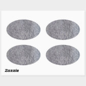 Zwarte marmer Oval Sticker (Vel)