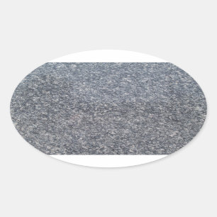 Zwarte marmer Oval Sticker