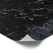 Zwarte marmer poster (Hoek)