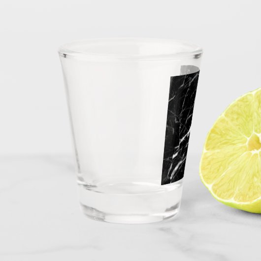 Zwarte marmer shot glas (Links)