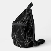 Zwarte marmer sling bag (Rechterhoek)