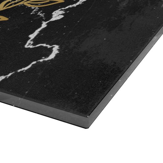 Zwarte marmer snijplank (Hoek)