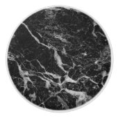 Zwarte marmer Stone Keramische Knop (Voorkant)
