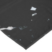 Zwarte marmer tafelkleed (Gekanteld)