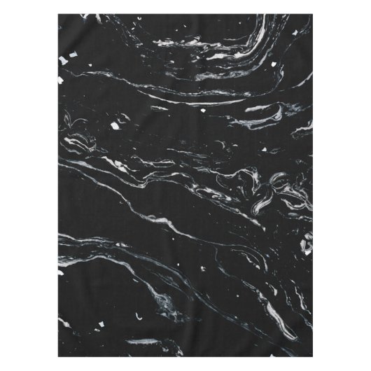 Zwarte marmer tafelkleed (Voorkant)