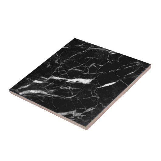 Zwarte marmer tegeltje (Zijkant)