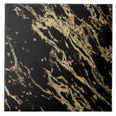 Zwarte marmer tegeltje (Voorkant)