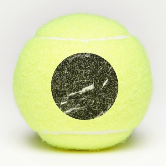Zwarte marmer tennisballen (Voorkant)