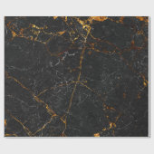 Zwarte marmer texture background, natuurlijk marme cadeaupapier (Vlak)