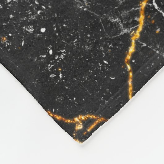 Zwarte marmer texture background, natuurlijk marme fleece deken (Hoek)