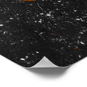 Zwarte marmer texture background, natuurlijk marme poster (Hoek)