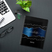 Zwarte marmer van marmer 2023 planner