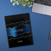 Zwarte marmer van marmer 2023 planner