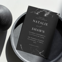 Zwarte marmer Wedding