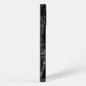 Zwarte marmeren steen - Elegant iPhone Hoesje (Rechterkant)