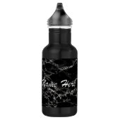 Zwarte Marmeren Stenen Waterfles met aangepaste te (Rechts)