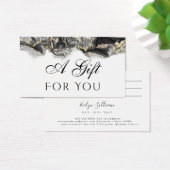 zwarte marmeringskaart Cadeaukaart Visitekaartje (Bureau)