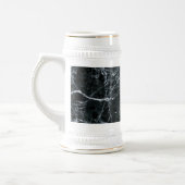 Zwarte marmertextuur bierpul (Links)