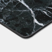 Zwarte marmertextuur bureaumat (Hoek)