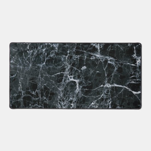Zwarte marmertextuur bureaumat (Voorkant)