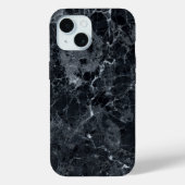 Zwarte marmertextuur Case-Mate iPhone case (Achterkant)