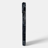 Zwarte marmertextuur Case-Mate iPhone case (Achterkant / Links)